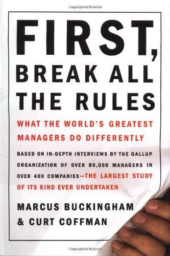 Cover of "First, Break All the Rules"